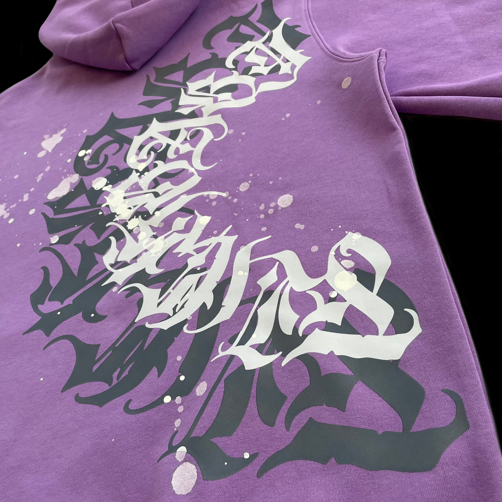 Poleron Hoddie modelo MANDALA color lila