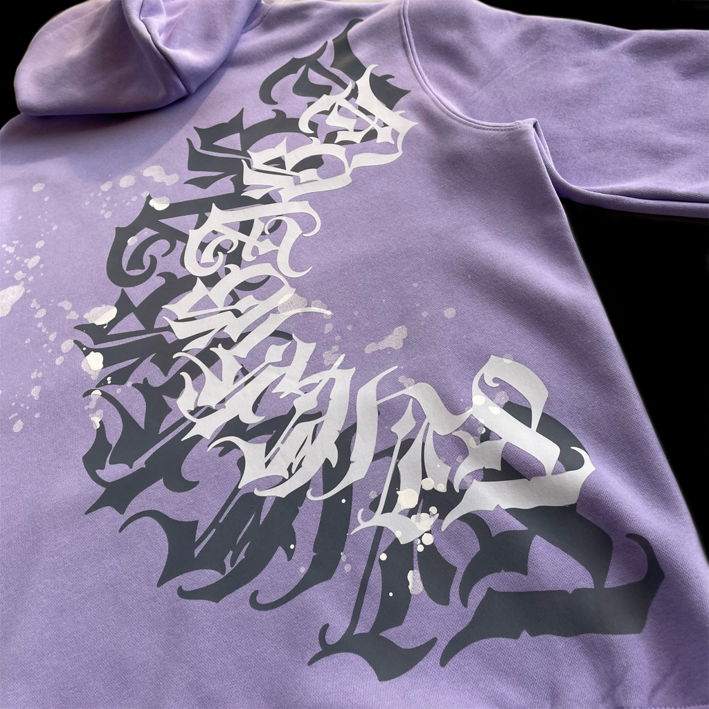 Poleron Hoodie modelo Mandala color lavanda