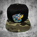 Gorra Jockey CYBORG TIGER - Negro visera camuflada