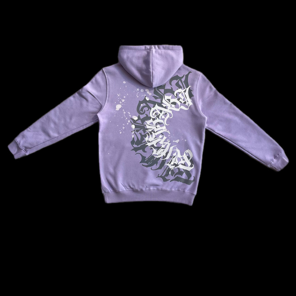 Poleron Hoodie modelo Mandala color lavanda