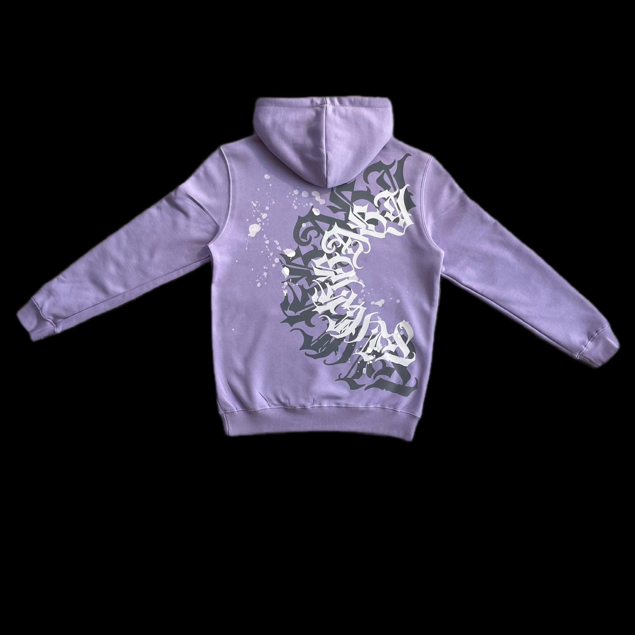 Poleron Hoodie modelo Mandala color lavanda