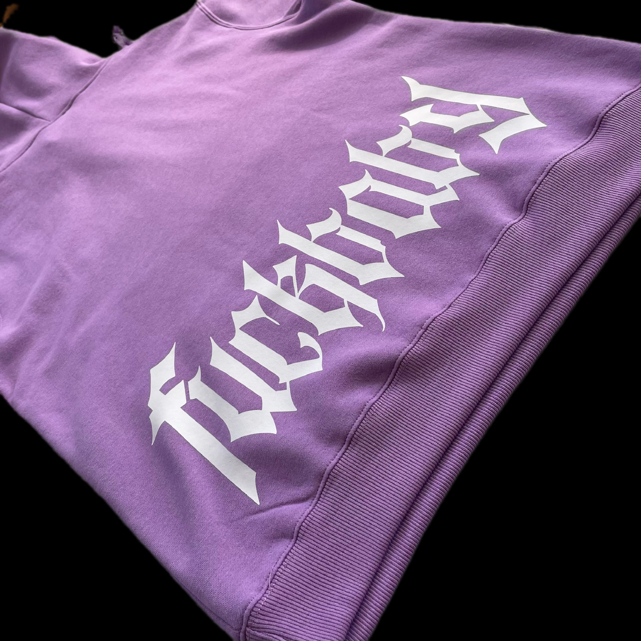 Poleron Hoodie modelo ALL YOU NEED color lila