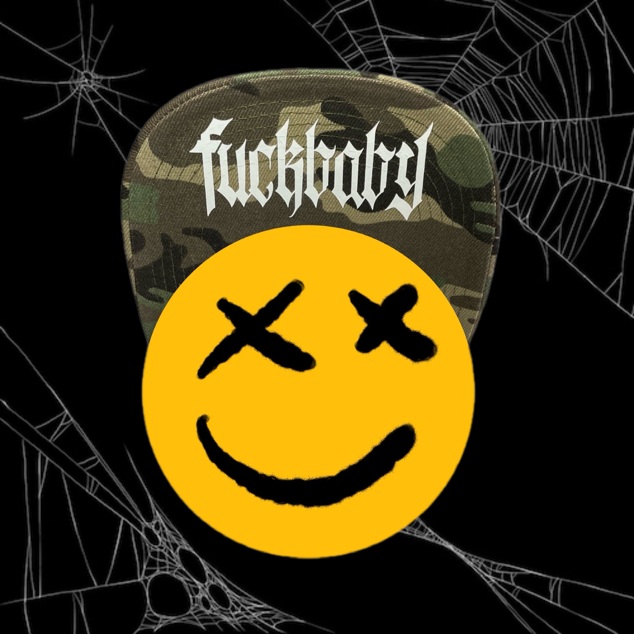 Gorra Jockey visera plana camuflada, modelo LA PARKA color negro