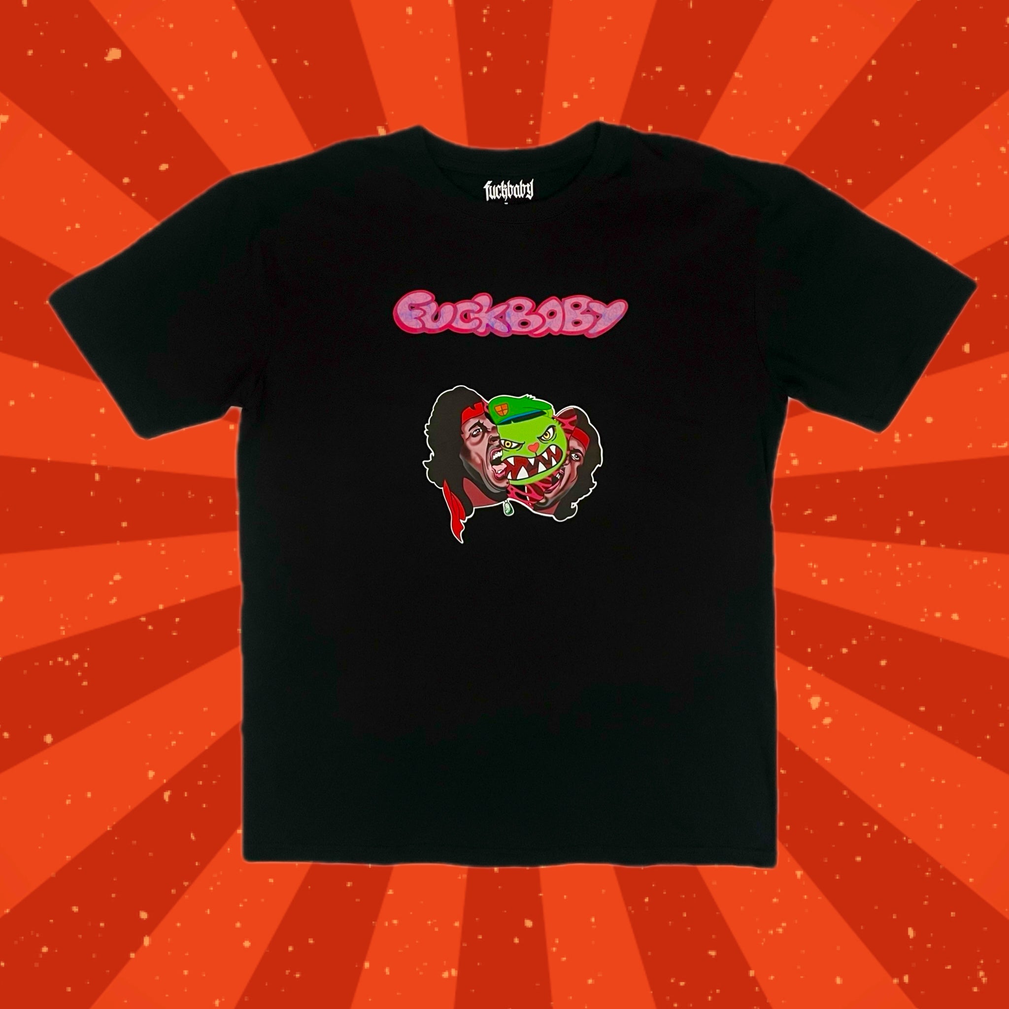 Polera algodón, modelo COMANDOS color negro