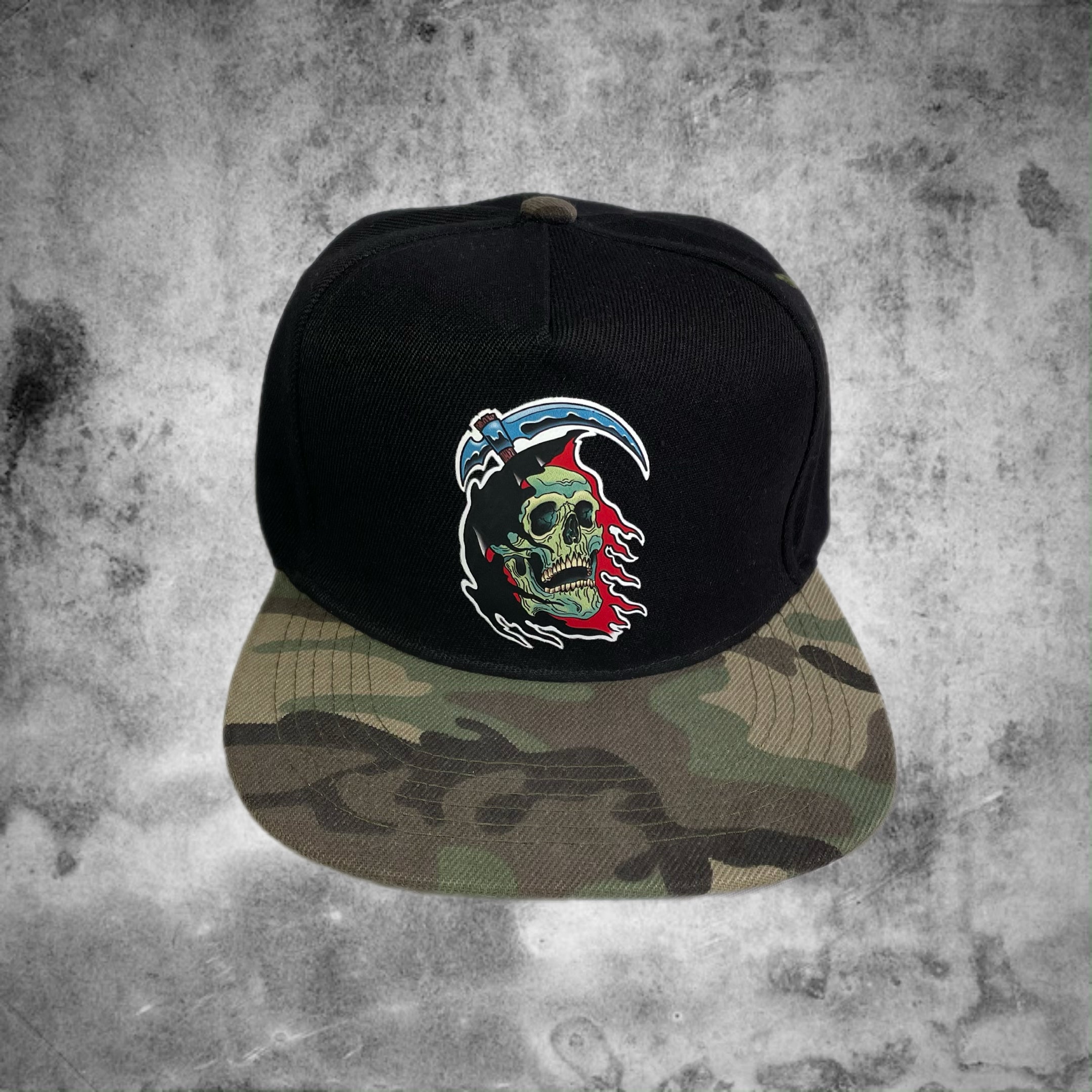 Gorra Jockey LA PARKA - Negro visera camuflada