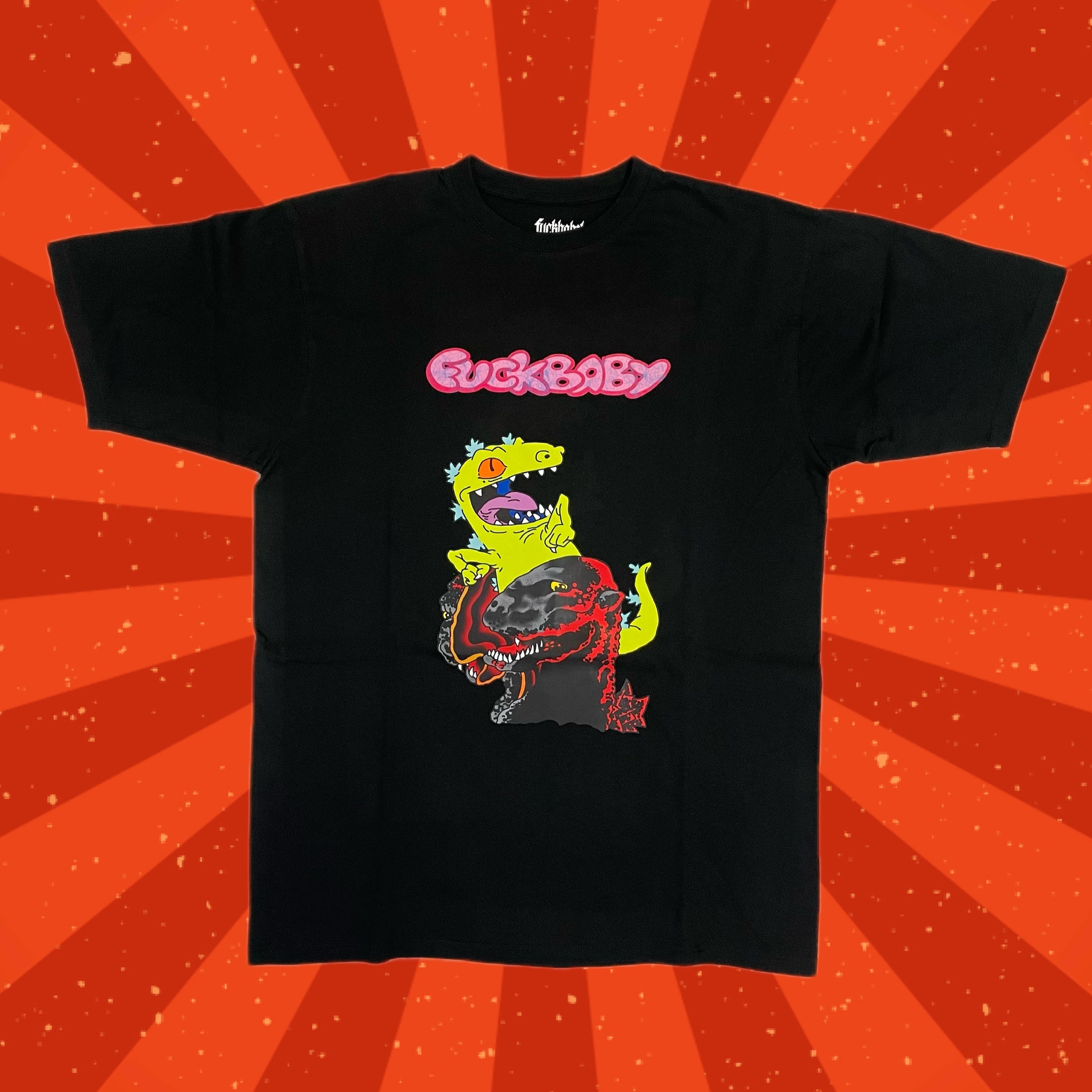 Polera algodón, modelo REPZILLA color negro