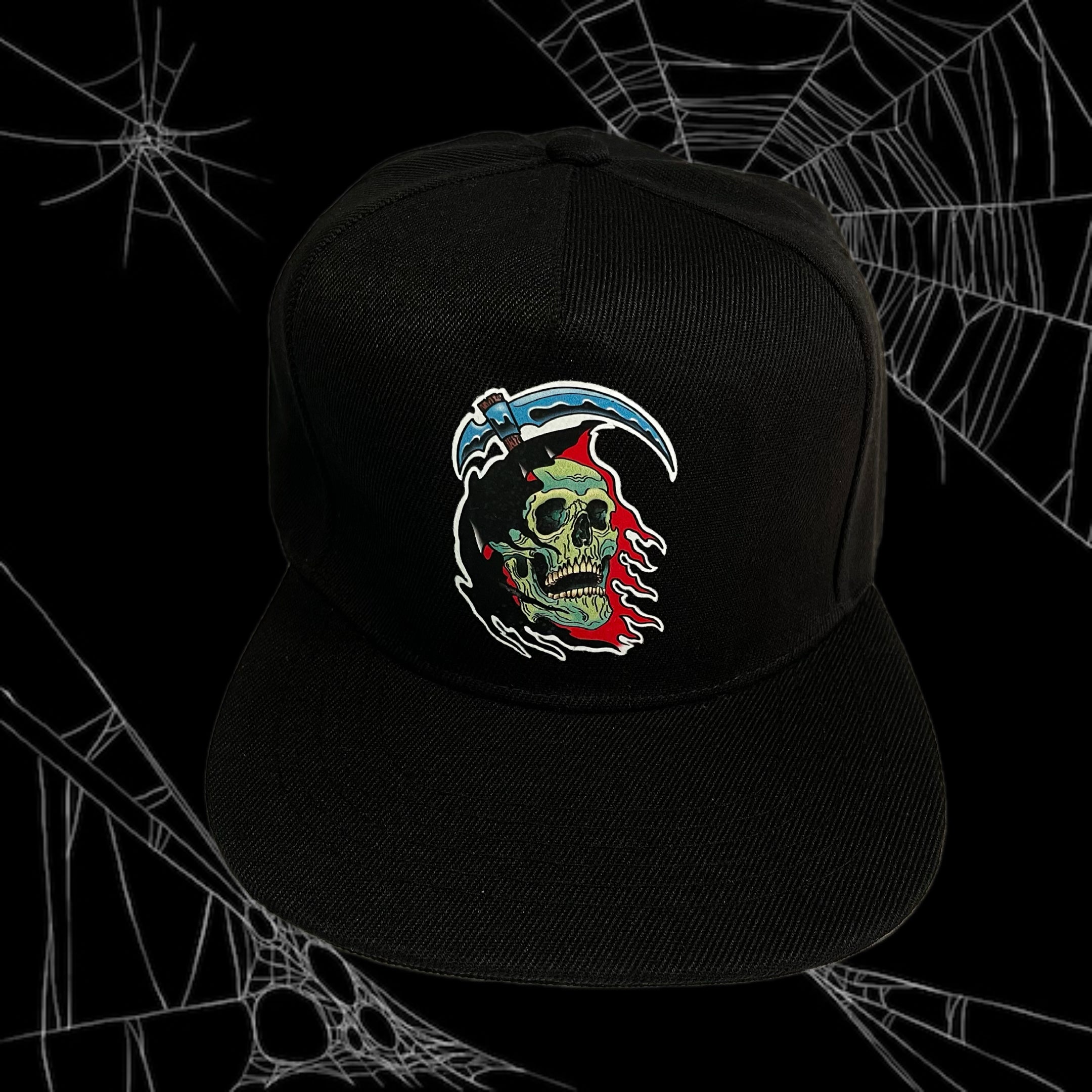 Gorra Jockey visera plana negra, modelo LA PARKA color negro