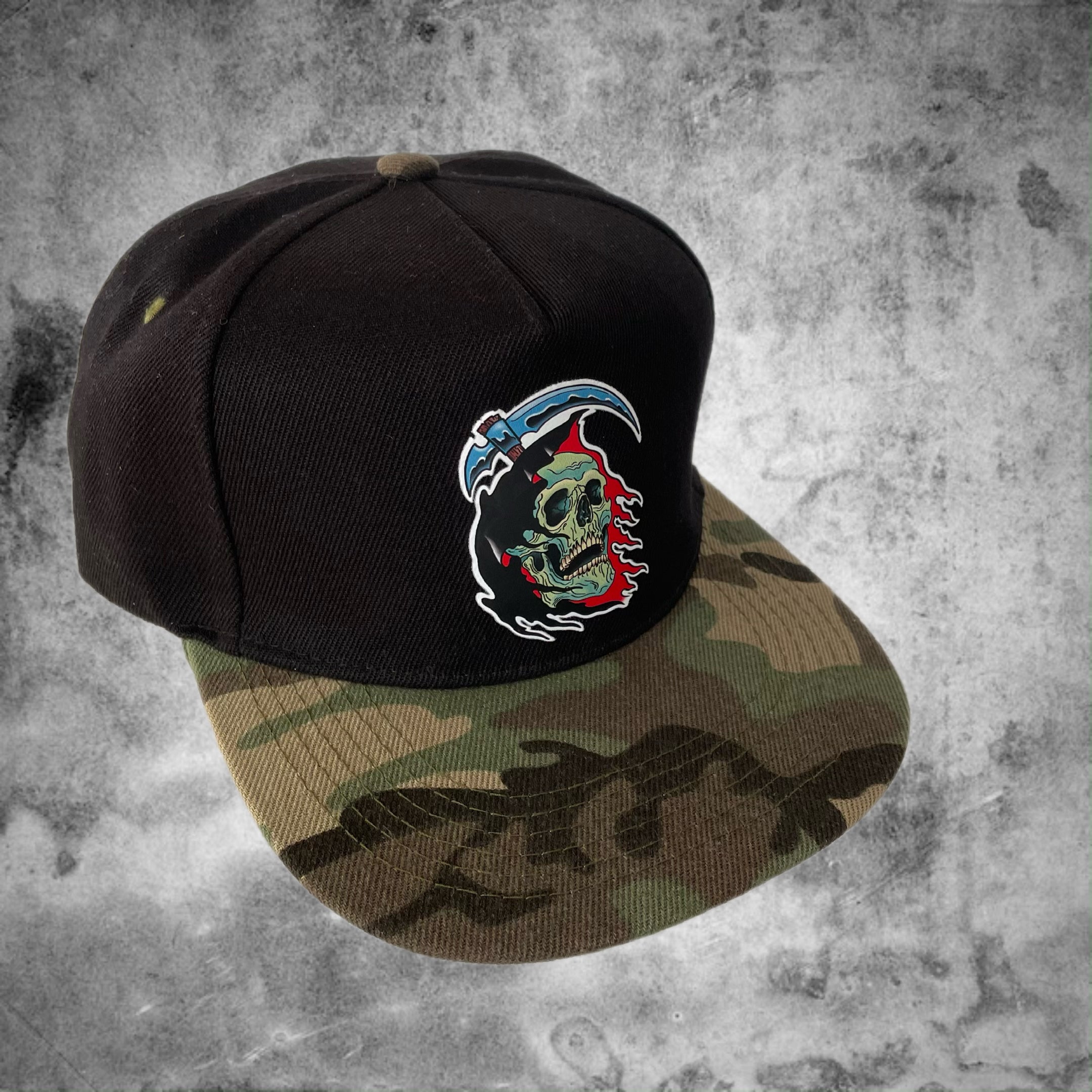 Gorra Jockey LA PARKA - Negro visera camuflada