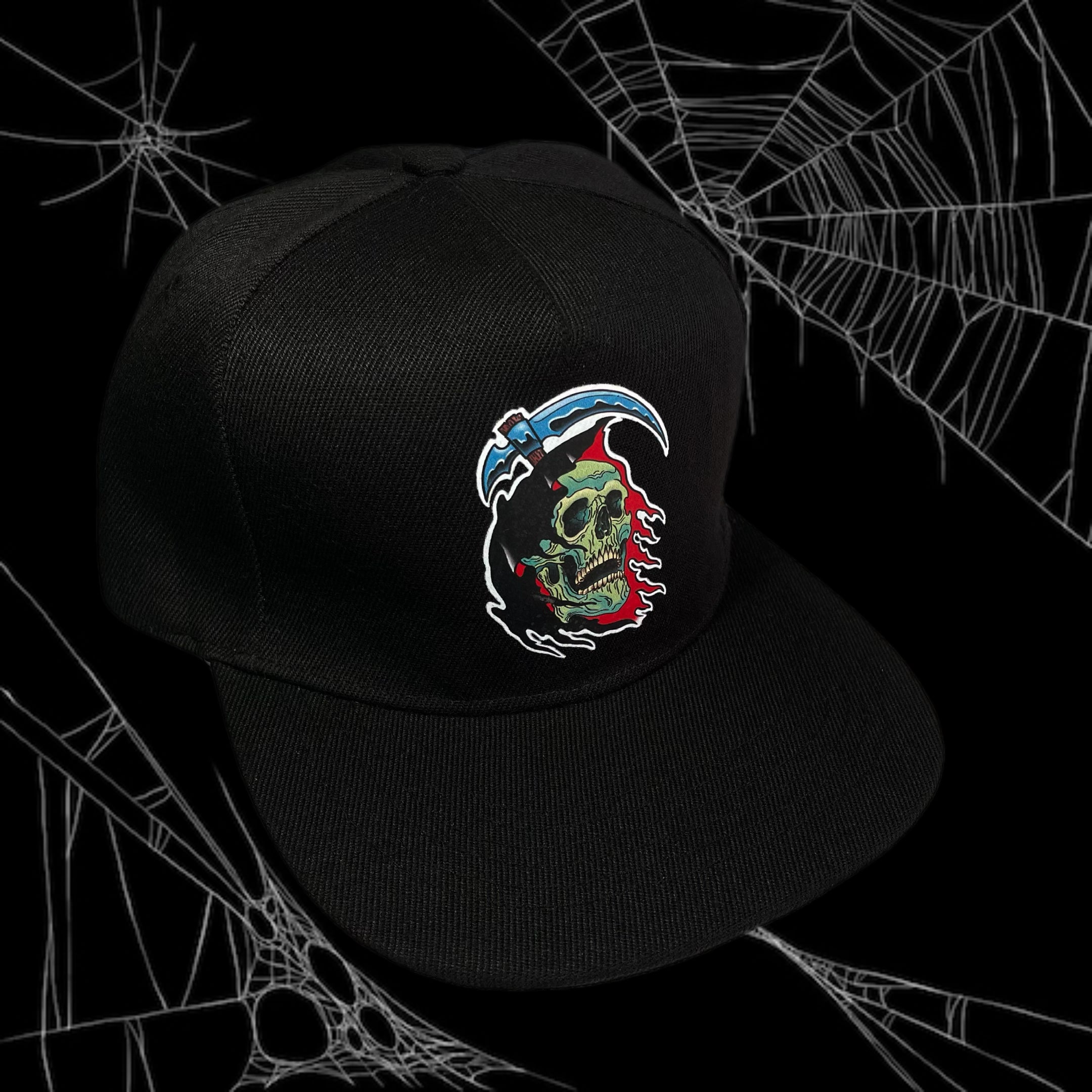 Gorra Jockey visera plana negra, modelo LA PARKA color negro