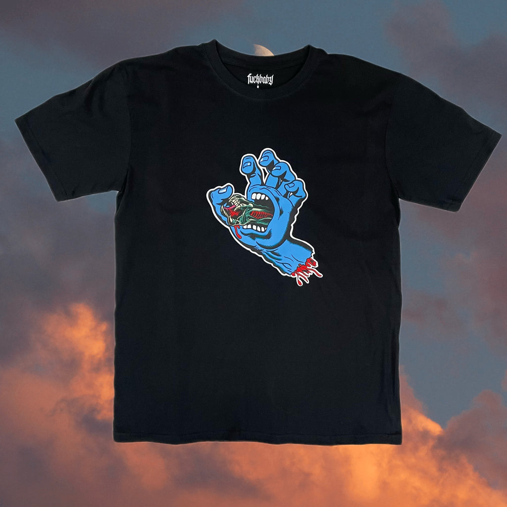 Polera algodón, modelo SKATE OR DIE color negro